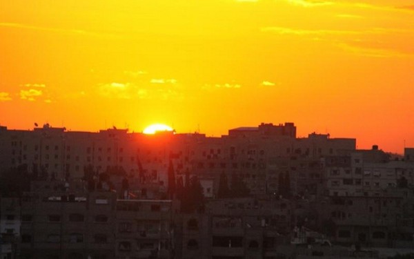 Le soleil en hiver à Gaza : Magnifique !