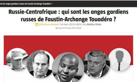 A la suite des médias anglo-saxons russophobes, Jeune Afrique poursuit sa campagne anti-russe contre le président Touadera