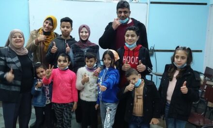 Une séance d’animation et de soutien psychologique pour les enfants de Gaza