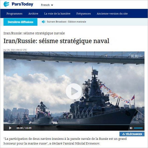 Iran-Russie : séisme stratégique naval
