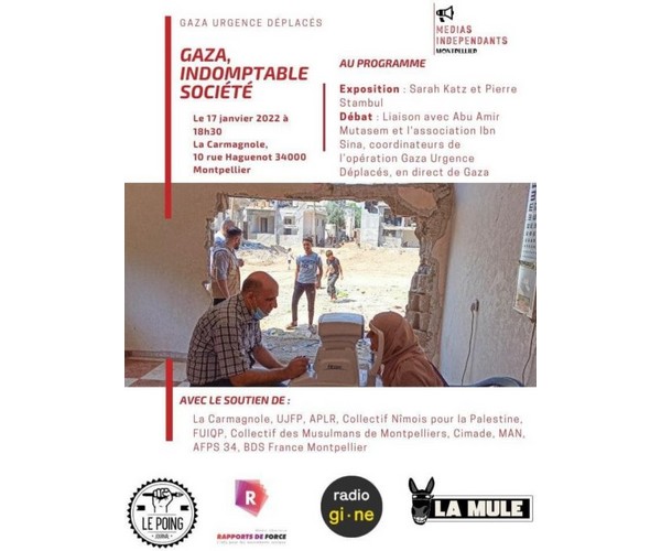 À Montpellier le 17 janvier 2022, « Gaza, indomptable société »