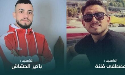 Deux palestiniens assassinés en Cisjordanie occupée ce jeudi 6 janvier 2022