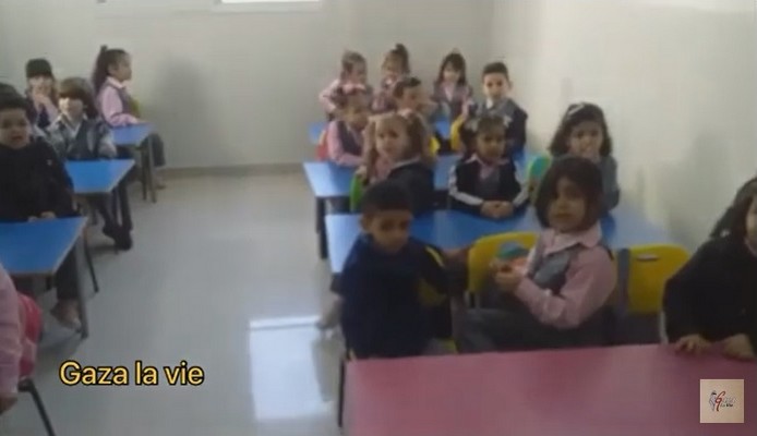 Ces enfants mignons de Gaza qui apprennent le français